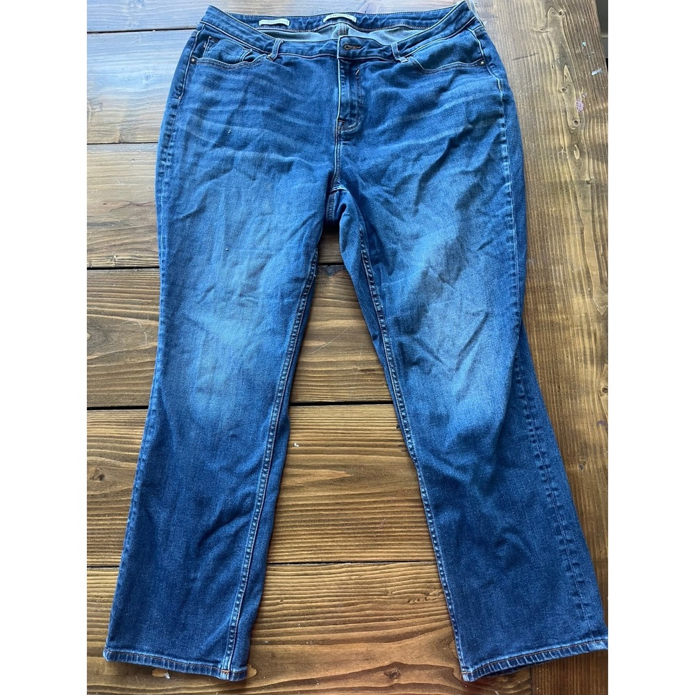 Vigoss Marley Bootcut Jeans Womens 18 Medium Wash Blue Denim Stretch 110712